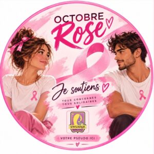 badge solidaire octobre rose 2026 gwladys cartes game